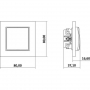 KARLIK MINI CZARNY 12MWP-1 łącznik x1-18040