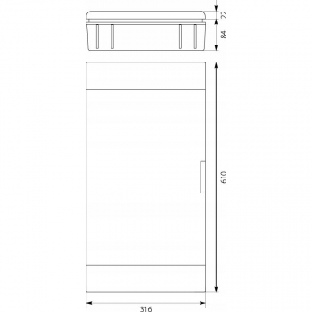 OPATÓWEK SRp-36 rozdzielnica p/t 3x12 N+PE-20838