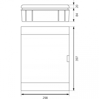 OPATÓWEK SRp-24/B rozdzielnica p/t 2x12 N+PE-21054