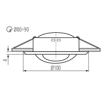 KANLUX ARGUS CT-2117-C oprawa punktowa CHROM -23548