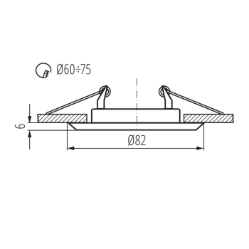 KANLUX HORN CTC-3114-PG/N oprawa punktowa ZŁOTY-23634