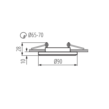 KANLUX MORTA CT-DSO50-SR oprawa punktowa SREBRNY-23825