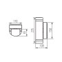 KANLUX ZEW EL-235U-GR oprawa elewacyjna GU10 SZARY-23844