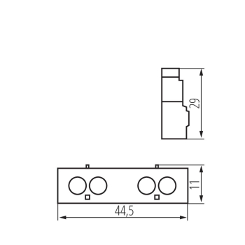 KANLUX IDEAL KMP-FAX11 styk pomocniczy frontowy-24024