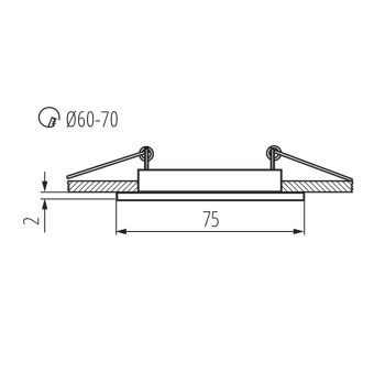 KANLUX NAVI CTX-DS10-B oprawa punktowa CZARNY MAT-24146