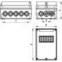 TAREL rozdzdzielnica n/t 1x5 IP55 skrzynka zabezp.-28120